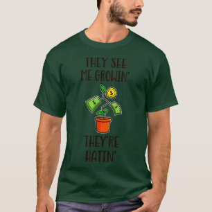 Wachstum Hustle Finance Money Tree Investition T-Shirt