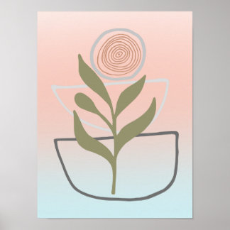 Wachstum innerhalb von Boho Abstrakt Poster