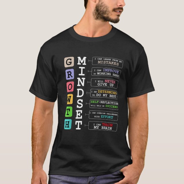 Wachstum Mindse Positive Schule Lehrer Gi T-Shirt (Vorderseite)