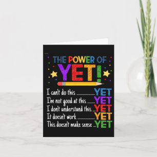 Wachstum Mindset Lehrer Kindness Power von yet Ins Karte