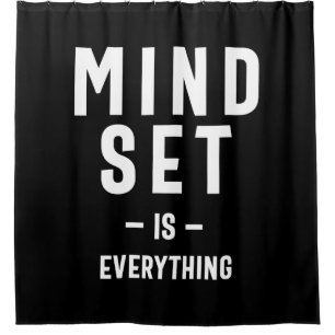 Wachstum Mindset Unternehmer Lehrer Fitness Motiva Duschvorhang
