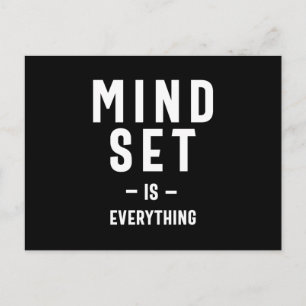 Wachstum Mindset Unternehmer Lehrer Fitness Motiva Postkarte