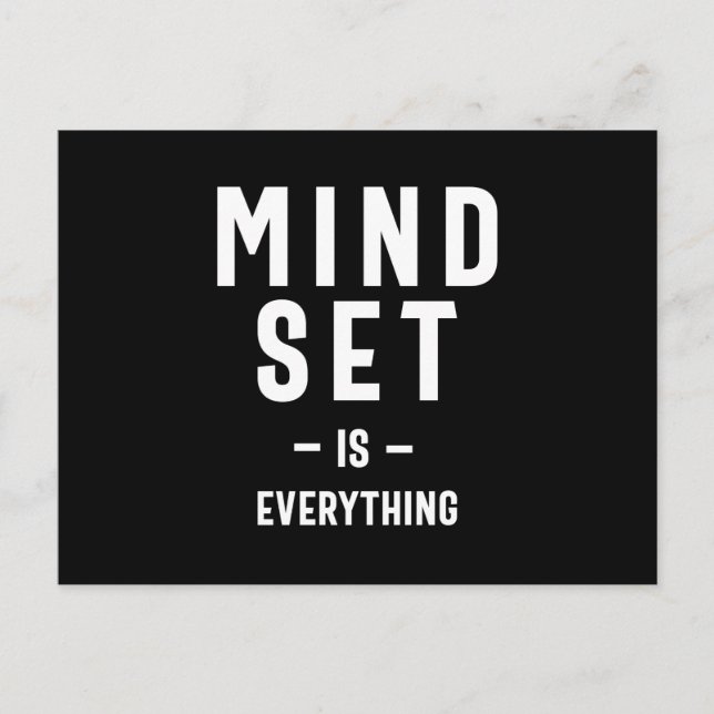 Wachstum Mindset Unternehmer Lehrer Fitness Motiva Postkarte (Vorderseite)