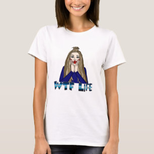 WACHSTUM   Pop Art Lady Freaking Out T-Shirt
