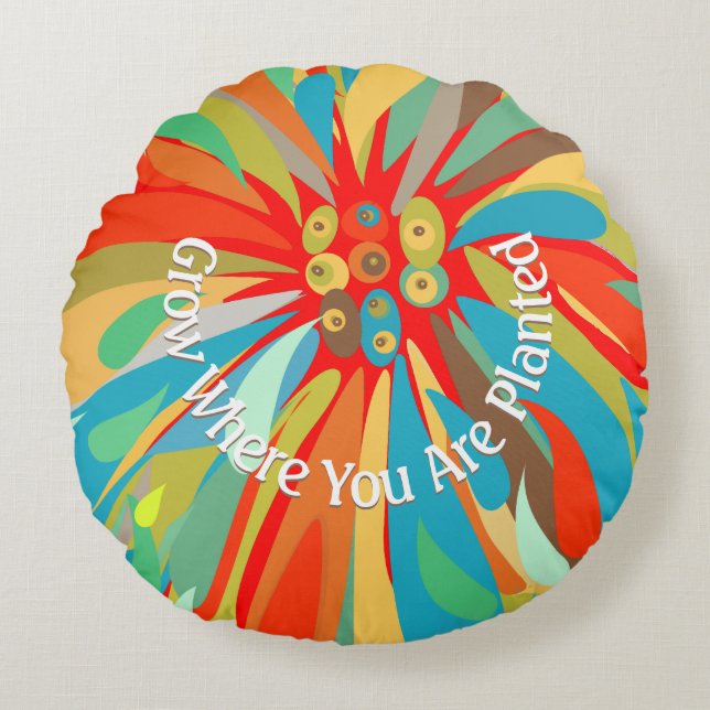 Wachstum, wo Sie gepflanzt Chrysanthemum Rundes Kissen (Vorderseite)