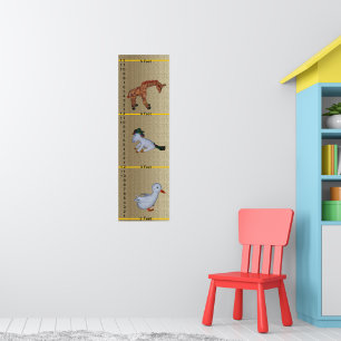 Wachstumsdiagramm - Ente, Einhorn, Giraffe Puppen Poster