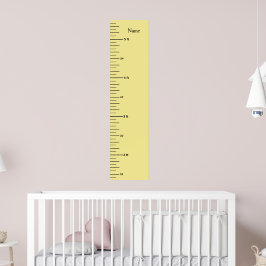 Wachstumsdiagramm hinzufügen Kindername und Clip A Poster