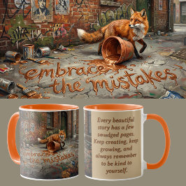 Wachstumsmentalität Fuchs Animalcore-Therapie-Kuns Tasse