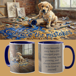 Wachstumsmentalität Hund Animalcore-Therapie-Kunst Tasse