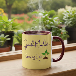 Wachstumsmentalität Motivierendes Positives Zitat Tasse
