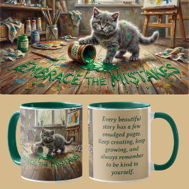 Wachstumsmentalitäts-Kätzchen-Animalcore-Therapie- Tasse