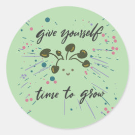 Wachstumsorientierung Inspiration Design Runder Aufkleber