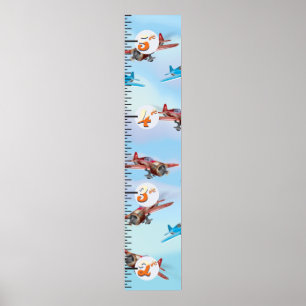 Wachstumstabelle für Luftfahrzeuge Poster