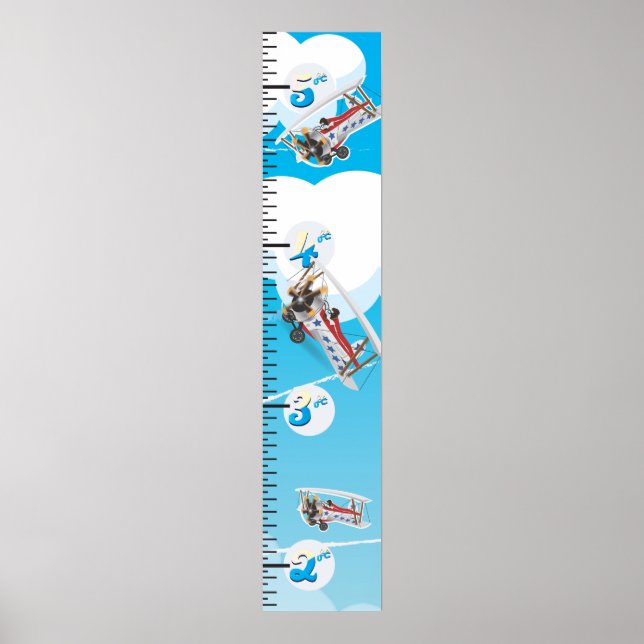Wachstumstabelle für Luftfahrzeuge Poster (Vorne)