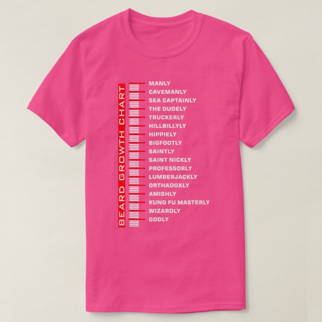 Wachstumstabelle für Sonnenbarsche T-Shirt (Design vorne)