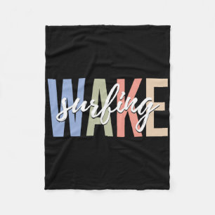 Wachsurfen Wakesurf Wake Surfer Surfen Boot _1 Fleecedecke