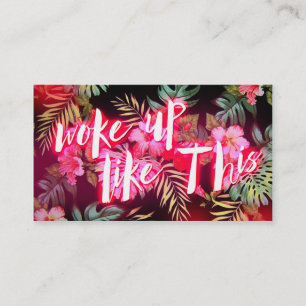 Wachte tropisches Neonglühen 311 so auf Visitenkarte