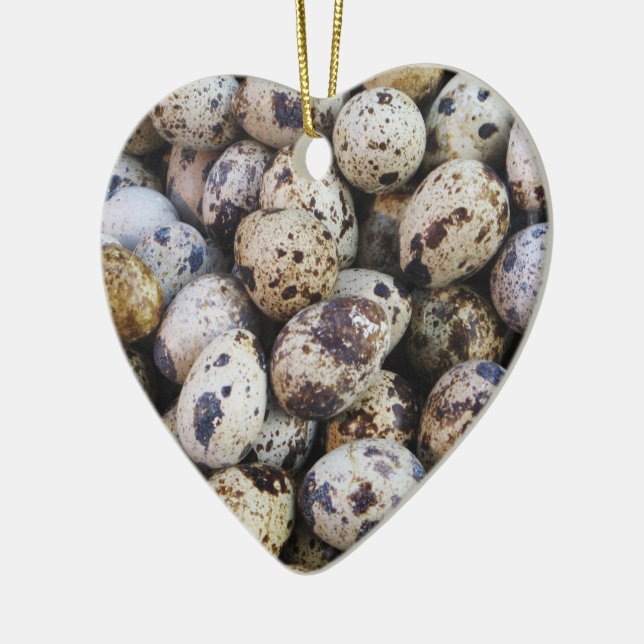 Wachteier Keramik Ornament (Links)