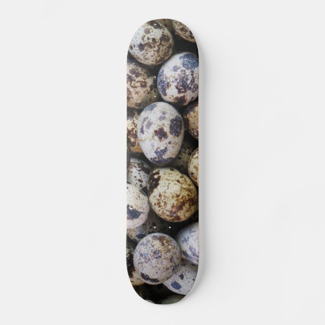 Wachtel-Eier Skateboard (Vorderseite)
