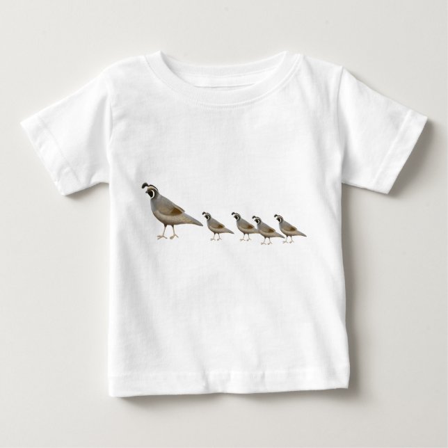 Wachtel-Familien-Säuglings-T - Shirt (Vorderseite)