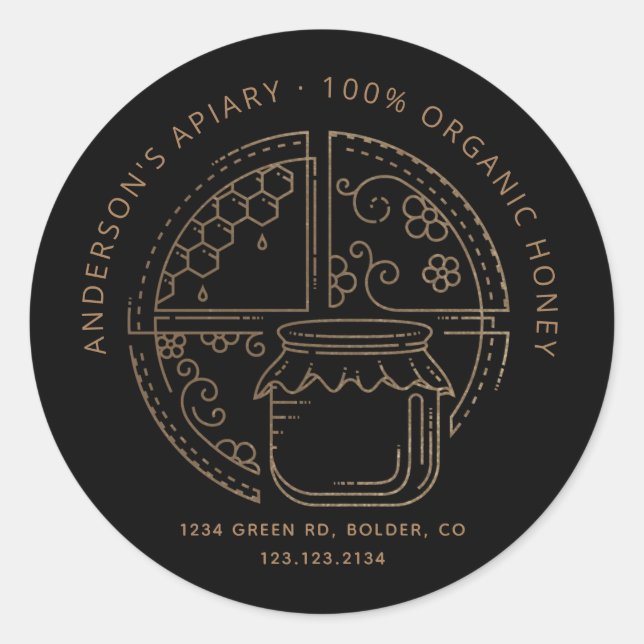 Wachtel Runder Aufkleber (Vorderseite)