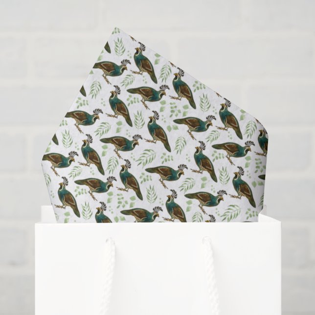 Wachtel Seidenpapier (Geschenk Tasche)
