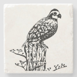 Wachtel-Untersetzer Steinuntersetzer