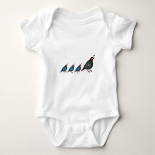 Wachteln Baby Strampler