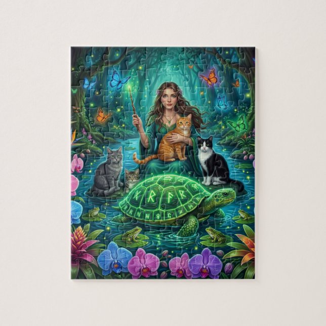 Wächter der heiligen Schildkröte Puzzle (Vertikal)