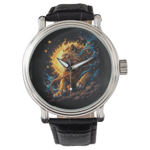Wächter der solaren Schwelle – Löwe der Balance Armbanduhr