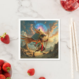 Wächter des himmlischen Tores – Anubis Serviette