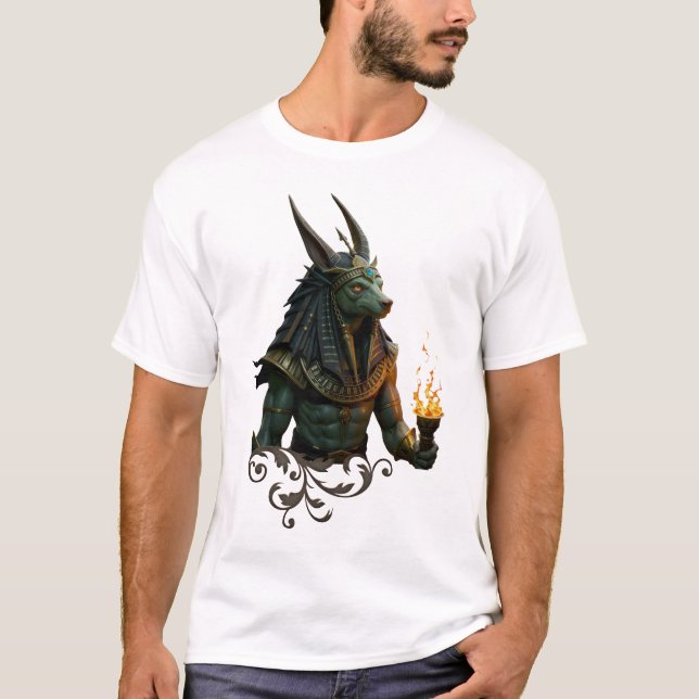 Wächter des Jenseits – Anubis.  T-Shirt (Vorderseite)