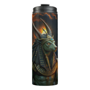 Wächter des Jenseits – Anubis.  Thermosbecher