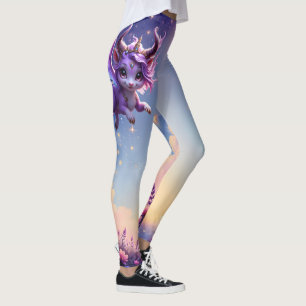 Wächter des mondbeschienenen Reiches – Violetter T Leggings