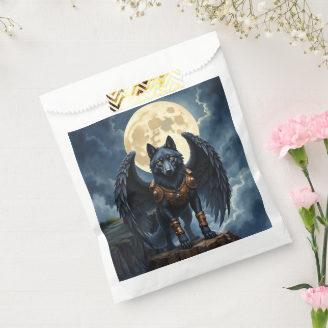Wächter des Mondes – Der schwarzflügelige Wolf Geschenktütchen (Versiegelt)