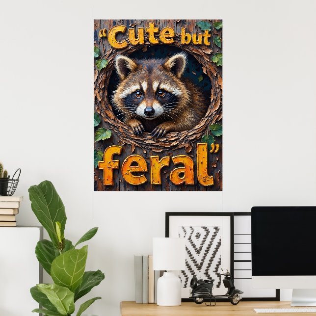 Wächter des Nestes: Raccoon's Perch Poster (Heimbüro)