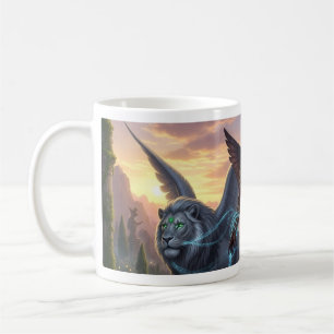 Wächter des Reiches: Der geflügelte Krieger Kaffeetasse