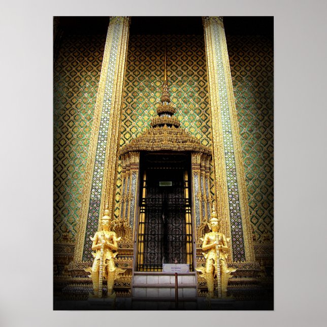 Wächter des thailändischen Fotos Golden Palace Poster (Vorne)