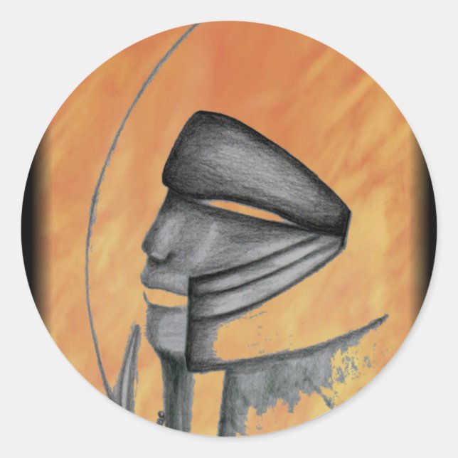 Wächter des Universums - Jass Runder Aufkleber (Vorderseite)