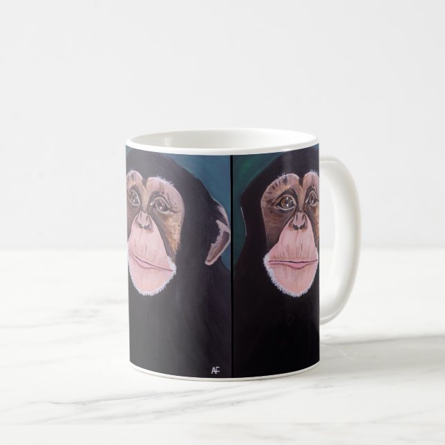 Wächter des Waldes Gemälde von Alfred Fox Kaffeetasse (VorderseiteRechts)