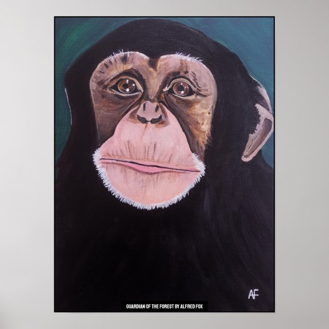 Wächter des Waldes Gemälde von Alfred Fox Poster (Vorne)