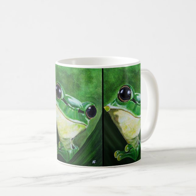 Wächter des Wasser Gemälde von Alfred Fox Kaffeetasse (VorderseiteRechts)