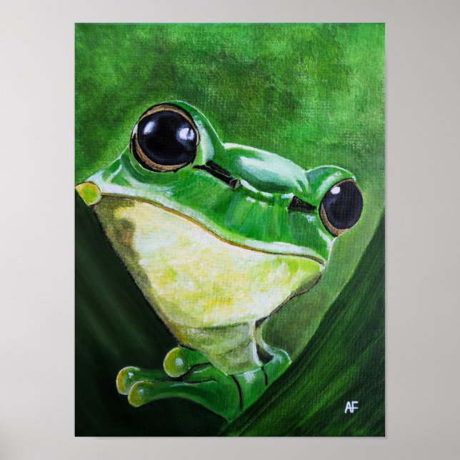 Wächter des Wasser Gemälde von Alfred Fox Poster (Vorne)