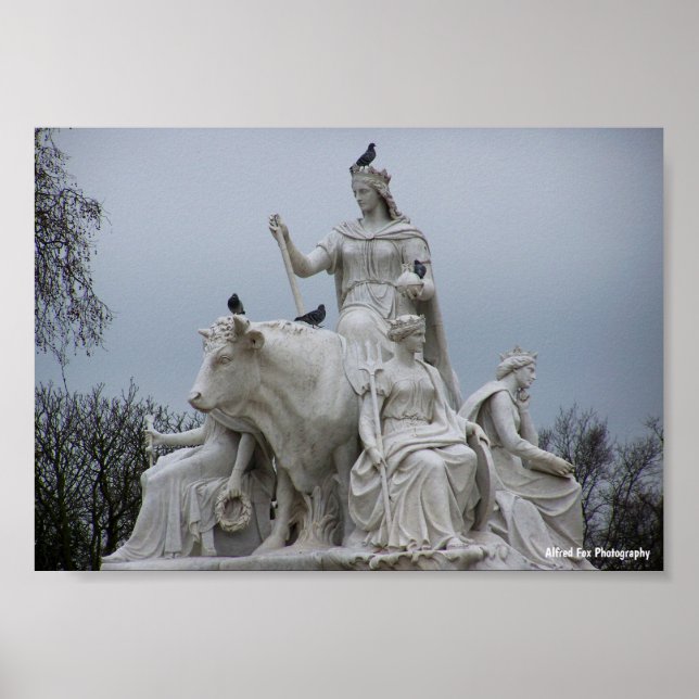 Wächter Europas unter Londons Himmel Poster (Vorne)