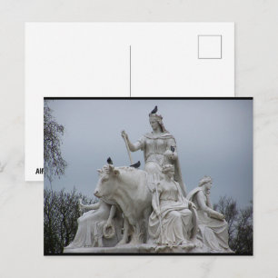 Wächter Europas unter Londons Himmel Postkarte