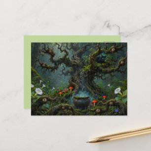Wächter im Hexenwald Katzenkessel Postkarte