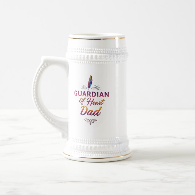 Wächter meines Herzens: Vater Stein - 22 oz Bierglas (Links)