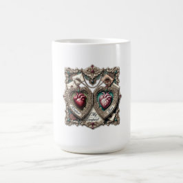 Wächter meines tiefsten Liebes T-Shirt mit Ornamen Kaffeetasse