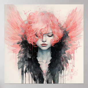 Wächter-Ruhe: Graceful Girl Angel Poster