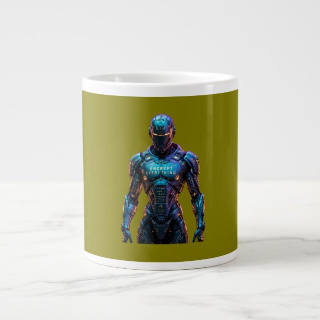 Wächter verschlüsselt alles Jumbo-Tasse (Vorderseite)